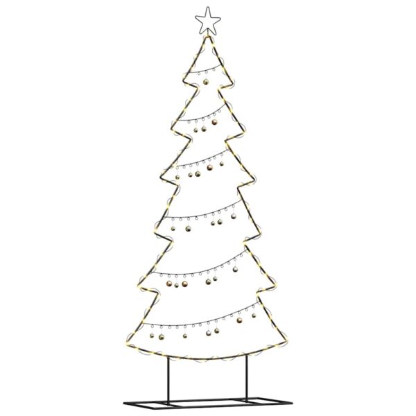 Metal Christmas Tree with Stand Black 180 cm Steel