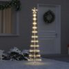 LED Christmas Tree with Stand Warm White 51 x 51 x 190 cm Metal