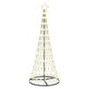 LED Christmas Tree Warm White 71 x 71 x 184.5 cm Metal