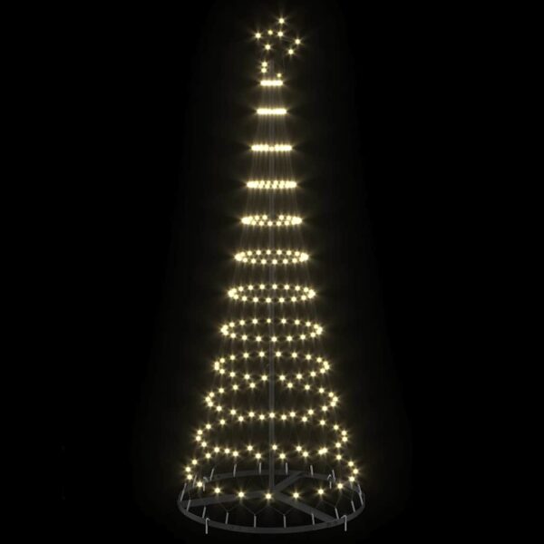 LED Christmas Tree Warm White 71 x 71 x 184.5 cm Metal