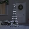 LED Christmas Tree Cool White 71 x 71 x 184.5 cm Metal