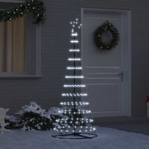 LED Christmas Tree Cool White 71 x 71 x 184.5 cm Metal