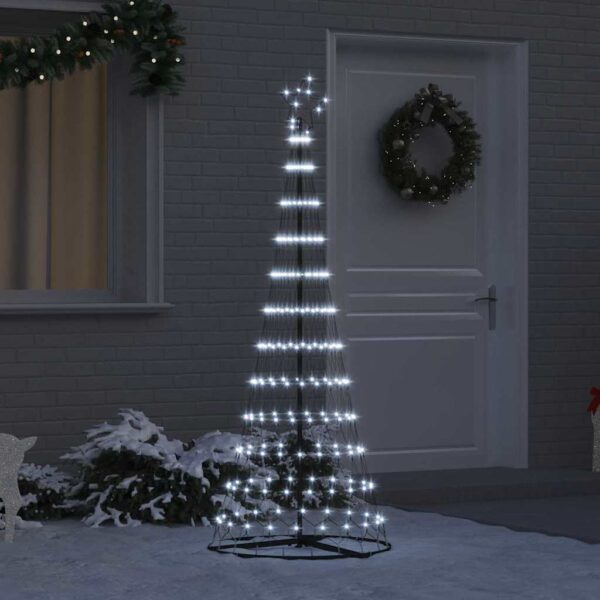 LED Christmas Tree Cool White 71 x 71 x 184.5 cm Metal