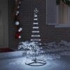 LED Christmas Tree Cool White 71 x 71 x 184.5 cm Metal