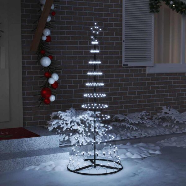 LED Christmas Tree Cool White 71 x 71 x 184.5 cm Metal