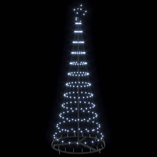 LED Christmas Tree Cool White 71 x 71 x 184.5 cm Metal