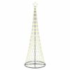 LED Christmas Tree Warm White 100.5 x 100.5 x 302.5 cm Metal