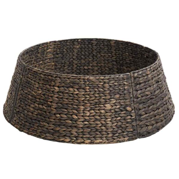 Christmas Tree Collar Black 75 x 75 x 25 cm Water hyacinth