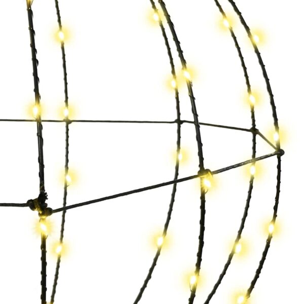 Ball with 192 LEDs 2 pcs Warm white 40 cm Metal