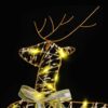 LED Reindeers with 40 LEDs 2 pcs Warm White PET