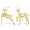 LED Reindeers with 40 LEDs 2 pcs Warm White PET
