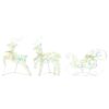 LED Reindeers with 60 LEDs 3 pcs Warm White PET