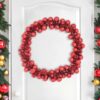 Christmas Ball Garland Red 186 cm Polystyrene
