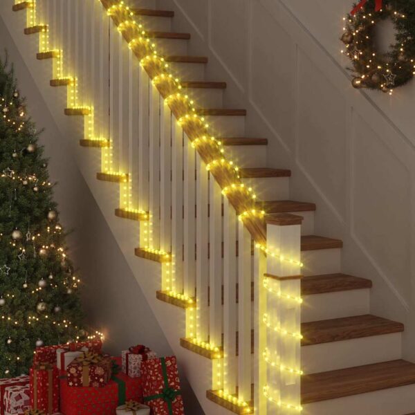 Rope Light with 1200 LEDs Warm White 50 m PVC