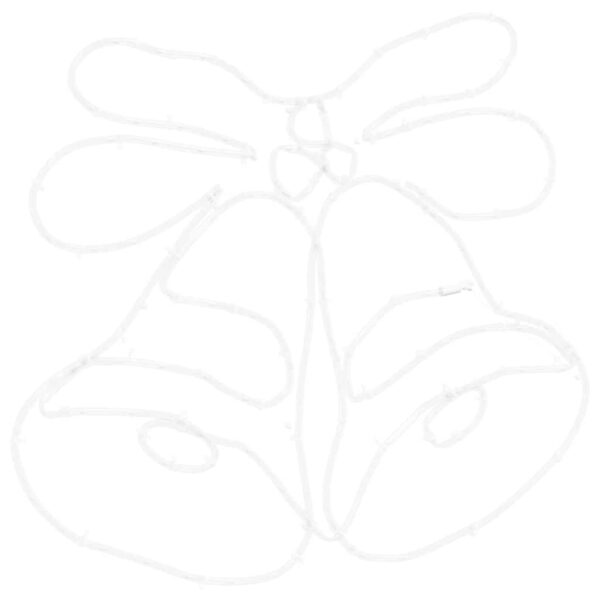 Christmas Bell with 144 LEDs Multicolour 56 x 46 cm PVC