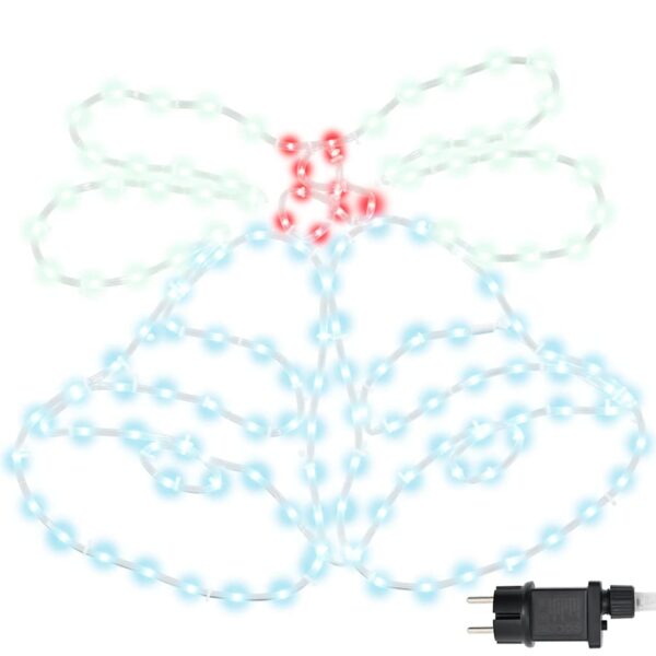 Christmas Bell with 144 LEDs Multicolour 56 x 46 cm PVC