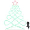 Christmas Tree Shape Light Multicolour 80 x 56 cm PVC