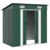 Garden Shed Green Metal