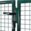 Fence Gate Steel 300x125 cm Green