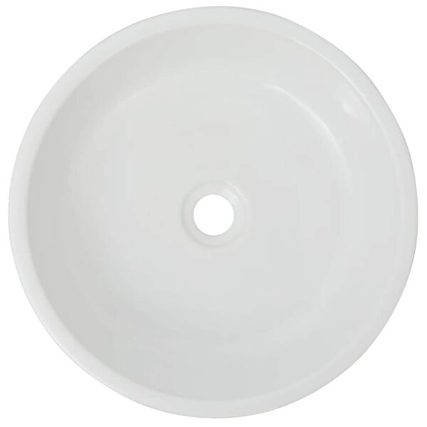 Basin Round Ceramic White 42x12 cm
