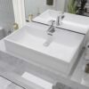 8718475519676_m_en_hd_1.jpg Basin with Faucet Hole Ceramic White 60.5x42.5x14.5 cm