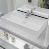 8718475519683_m_en_hd_1.jpg Basin with Faucet Hole Ceramic White 76x42.5x14.5 cm