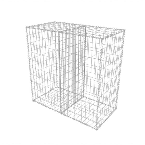 Gabion Basket Galvanised Steel 100x50x100 cm