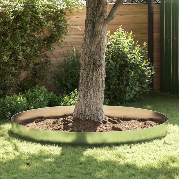 Lawn Fences 5 pcs Galvanised Steel 100x19 cm