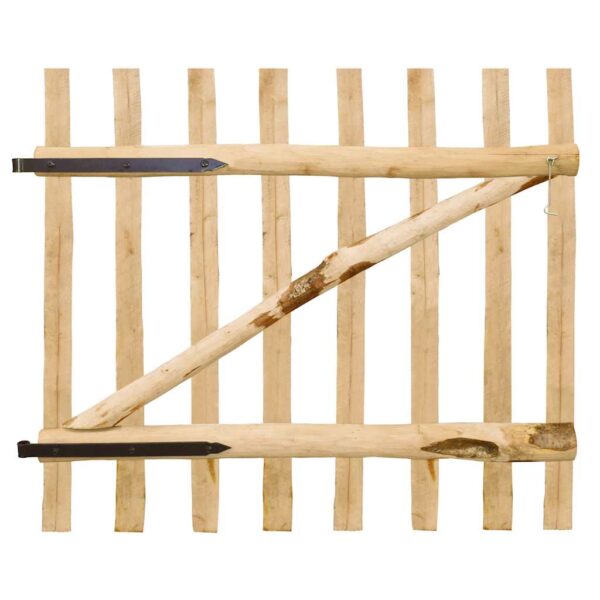 Single Fence Gate Hazel Wood 100x90 cm