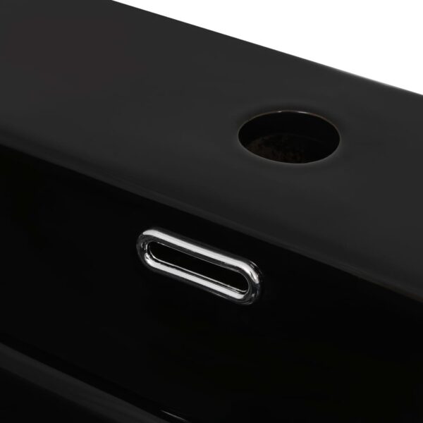 8718475589082_g_en_hd_2.jpg Basin with Faucet Hole Ceramic Black 60.5x42.5x14.5 cm