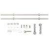 Sliding Door Hardware Kit 183 cm Stainless Steel Silver