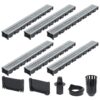 Drainage Channels 6 pcs Galvanised Steel 6 m