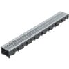 Drainage Channels 6 pcs Galvanised Steel 6 m