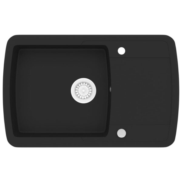 Granite Kitchen Sink Single Basin Black