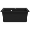 Granite Kitchen Sink Single Basin Black