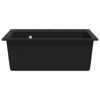 Granite Kitchen Sink Single Basin Black