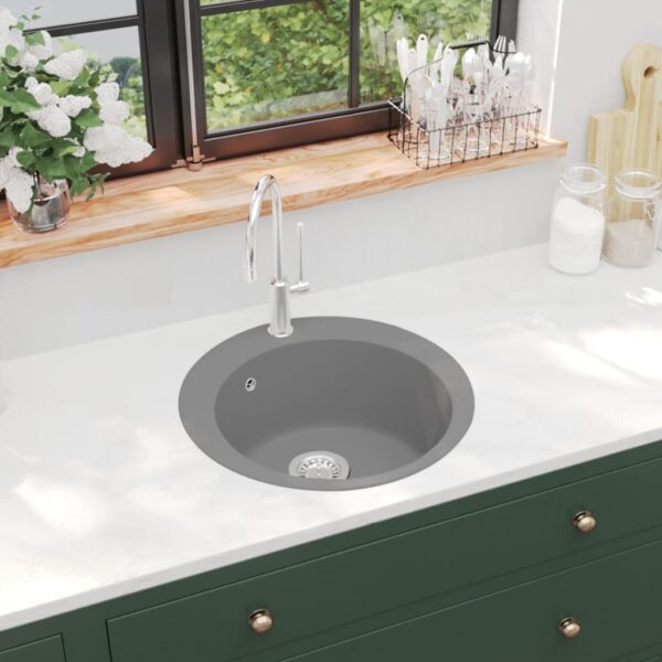 8718475601128_m_en_hd_1.jpg Granite Kitchen Sink Single Basin Round Grey
