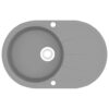 Granite Kitchen Sink Single Basin Oval Grey