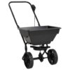 Walk Behind Salt Spreader PVC and Steel 80x46x75 cm 15 L