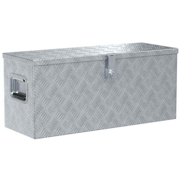 Aluminium Box 80x30x35 cm Silver