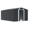 Garden Shed 257x392x181 cm Metal Anthracite