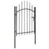 8718475625513_a_en_hd_1.jpg Garden Gate Steel 1x1.75 m Black