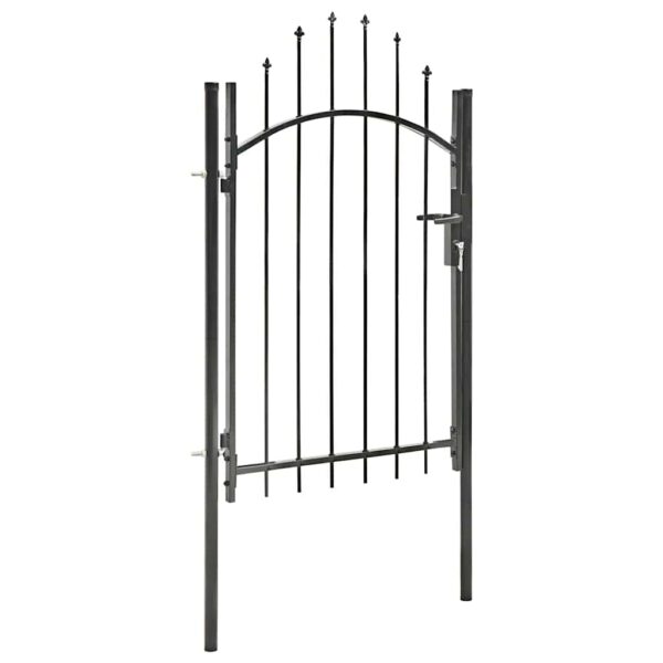 8718475625520_a_en_hd_1.jpg Garden Gate Steel 1x2 m Black