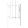 Garden Gate Steel 1x2 m White
