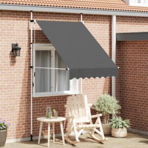 Manual Retractable Awning 150 cm Anthracite