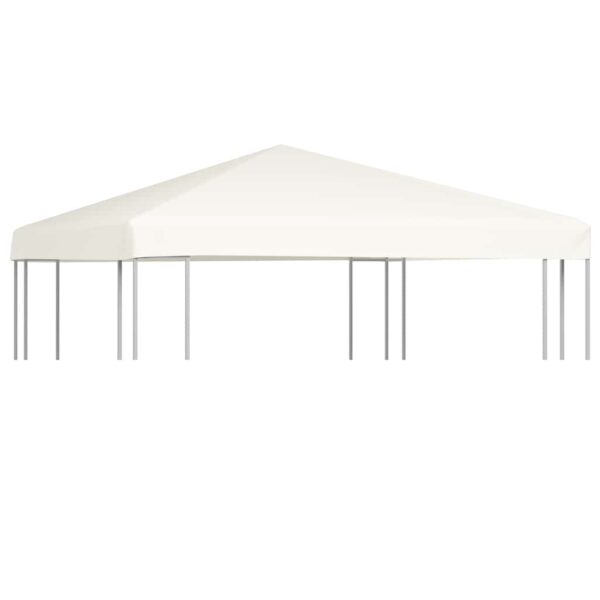 Gazebo Top Cover 310 g/mÂ² 3x3 m Cream White