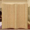Room Divider Bamboo Width 250 cm Height 165 cm Natural