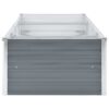 Garden Raised Bed Galvanised Steel 240x80x45 cm Grey