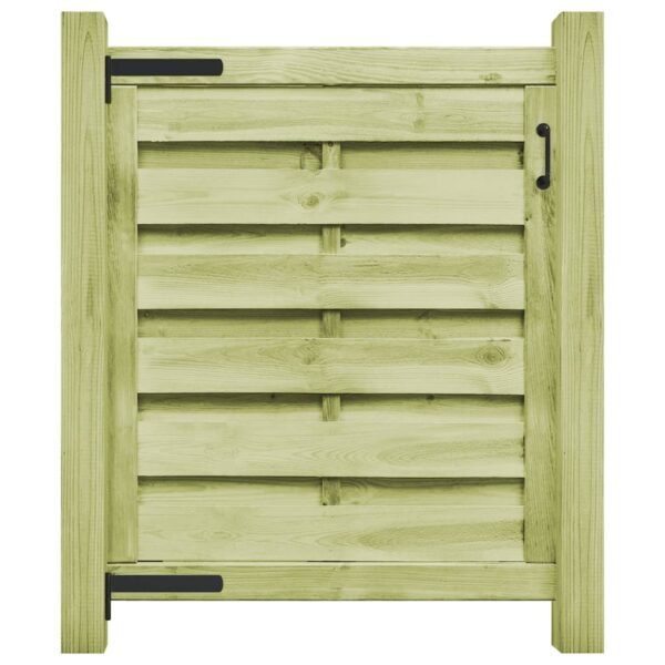 Garden Gate Impregnated Pinewood 100x100 cm Green
