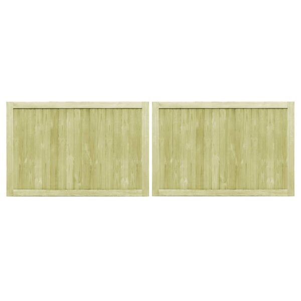 Garden Gates 2 pcs Impregnated Pinewood 300x100 cm